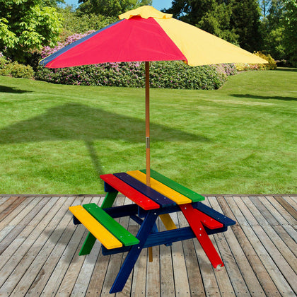 Large Kids Childrens Picnic Bench Table Outdoor Garden Furniture Patio Barbecue