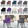 Dressing Table Chair Small Guest Reception Stool Stud Button Padded Seat Bedroom
