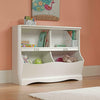 Kids White Storage Cubby Children Books Toys Organiser Wood Bins Scrapbooks Fun