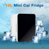 10L Mini Fridge Portable Refrigerator Cooler and Warmer Tabletop Home Car Office