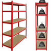 5 Tier Bays Metal Shelving Unit Storage Racking Shelves Garage Warehouse Shed UK
