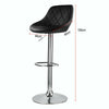 2PCS/set Bar Stools Leather Chairs Breakfast Chairs Swivel Gas Lift Kitchen Seat
