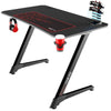 Dripex Gaming Desk Computer PC Laptop Table Ergonomic Headphone Hook Cup Holder