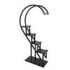 5Tier Half Heart Shape Shelving Shelf Plant Storage Display Metal Stand Bookcase