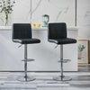 1/2× Bar Stools PU Leather Chair Breakfast Chair Swivel Gas Lift Kitchen Counter