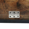 Foldable Vintage Industrial Metal Wooden Computer Desk Home Office Study Table