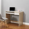 Simple Budget Computer Desk Wooden Small Table With Sliding Drawer Tray
