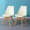 1/2/4/6 Modern Dining Chairs Eiffel Inspired Solid Wood Legs PU Padded Home