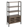 Storage Cabinet Bookcase Bookshelf Doors Shelving Display Unit Small Organiser