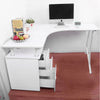 L-shaped Computer Desk Corner Table Drawers Workstation Home Office Furniture