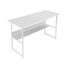 White Computer Desk Writing Corner PC Table Laptop Home Office Workstation