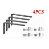 4x Black Wall Mounted L Shaped Angle Shelf Brackets Heavy Duty Corner Support UK