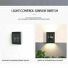 2PCS Super Bright LED Solar Powered Wall Lights Door Fence Outdoor Garden Lamp