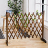 Expanding Portable Wooden Dog Fence Screen Puppy Pet Freestanding Trellis Gate