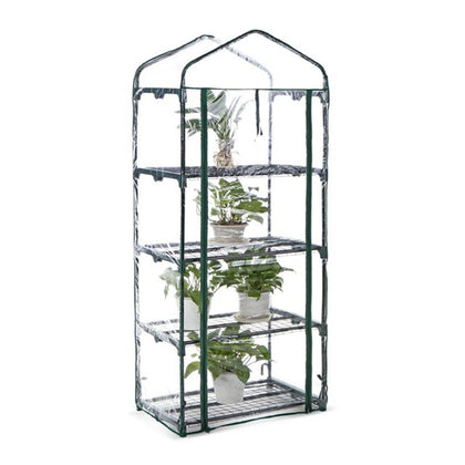 4 Tier Small Greenhouse Bag Garden Plant Cover Clear PVC Plastic Growbag Box