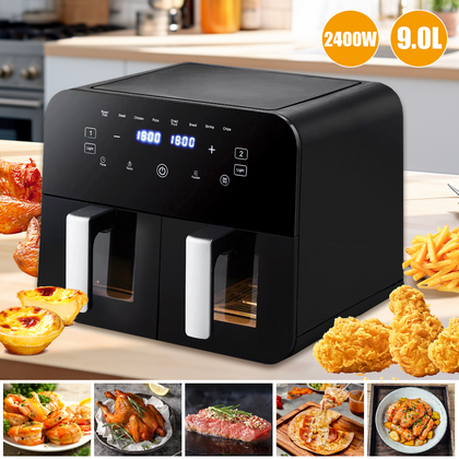 9L Digital Air Fryer Oven Low Fat Healthy Cooker Oil Free Fry Rotisserie Chip
