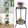 Plant Stand 2 Tier Metal Flower Pots Holder Rack Display Shelf Indoor Outdoor