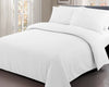 Satin Stripe Duvet Cover with Pillowcase Quilt Bedding Set Single Double King