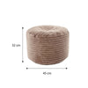 Round Bean Bag Foot Rest Stool Pouffe Living Room Beanbag Ottoman Footstools