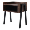 Rustic Side End Table Small Wooden Cabinet Vintage Bedside Unit Room Furniture