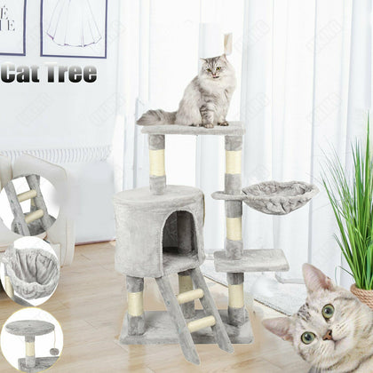 Multilevel Large Cat Tree Activity Centre Scratching Post Kitten Climbing Tower