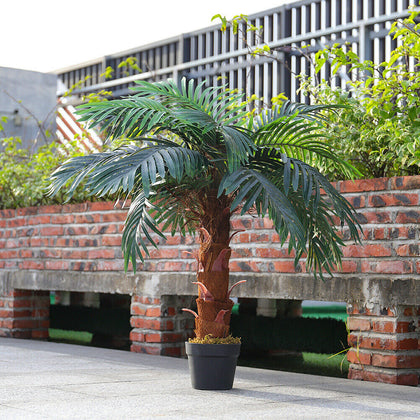 100cm Realistic Palm Tree Artificial Potted Plant Garden Outdoor Office Decor