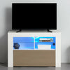 Modern TV Unit Stand Cabinet High Gloss Doors Sideboard Living Room LED Light
