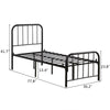 3ft 4ft6 Single Double Metal Beds Frame Bedstead Base with Large Storage Space