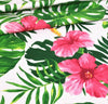 FLOWERS LEAVES SOLD BY BIG FAT QUARTER 50x80cm 100% COTTON FABRIC, CRAFT, SEWING