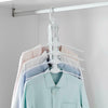 8 In 1 Reversible Folding Clothes Plastic Hanger Non Slip 360 Degree Swivel Hook