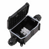 2/3 Way Outdoor Waterproof IP66 Underground Cable Connectors Junction Box Black