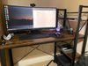 Industrial Computer Desk Shelf Storage Vintage Writing Office Workstation Table