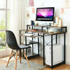 Wooden Computer Desk Writing Table Workstation W/ Monitor Stand & Keyboard Tray