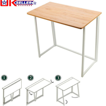 Compact Computer Desk Folding Laptop PC Study Gaming Dining Table Home/Office