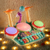 5 in 1 Electronic Kids Drum Set Baby Musical Instruments Toys Toddler w/ Light