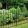 Garden Fence Panel 1830mm Gap Wrought Iron Spear/Ball Top Border Fencing Railing