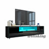 LED Light Storage Cabinet TV Stand High Gloss Doors Drawers Media Unit Sideboard