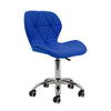 Cushioned Computer Desk Office Chair Chrome Legs Lift Swivel Small Adjustable