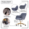 Adjustable Velvet Office Chair Home Swivel Computer Desk Chair Seat Ergonomic