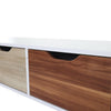 Wooden TV Stand Storage Cabinet Unit Cupboards 3 Drawers Table w/ Wood Legs