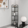 Free Standing Corner Storage Shelf Rack Metal Kitchen Bathroom Organizer Stand