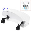 Clear Motorcycle Windshield Clip Extension Spoiler Wind Deflector Adjustable UK