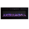 Electric 50inch Fireplace Insert LED Fire Place Heater Wall Mounted Living Room