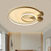 Aluminum LED Ceiling Lamp Ring Light Chandelier Lights Fixture Living Bedroom