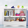 Kids White Storage Cubby Children Books Toys Organiser Wood Bins Scrapbooks Fun
