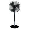QuietSet 16" Pedestal Stand Fan With Noise Reduction Black