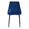 2/4/6 Modern Slope Dining Chairs Velvet Seat Metal Legs Home Kichen Chair Set UK