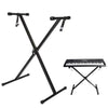 New Keyboard Stand Single X Type Adjustable Electronic Piano Metal Rack Portable