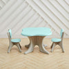 Kid Table and 2 Chairs Set Activity Play Table Study Writting Desk for Toddlers