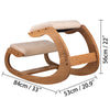 Ergonomic Kneeling Chair Wooden Comfortable Thick Cushion in Fabirc HOT ON SALE